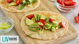 3Ingredient GlutenFree Flatbread  Liv Baking [upl. by Bello]