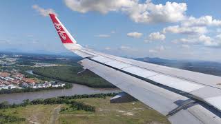 AirAsia A320N landing in Kuching 4K [upl. by Aylmer]