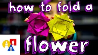 How To Fold An Easy Origami Flower [upl. by Gninnahc]