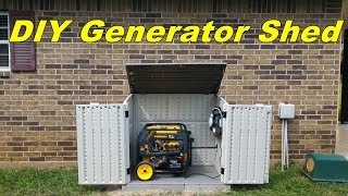 DIY Generator Shed [upl. by Wilburt]