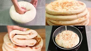 EGGLESS BUTTER NAAN RECIPE IN PAN I WITHOUT TANDOOR OR OVEN [upl. by Celina441]