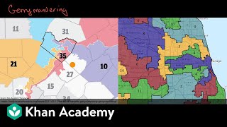 Gerrymandering  US government and civics  US government and civics  Khan Academy [upl. by Whiting]