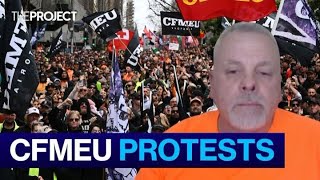 CFMEU Rallies Protest Against Government Takeover [upl. by Hendon]