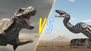 Titanoboa VS TRex [upl. by Adihsaar]