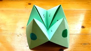 How to make a paper fortune teller or chatterbox [upl. by Calderon338]