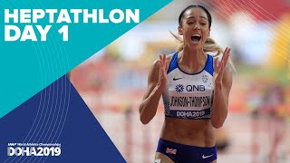 Heptathlon Day 1  World Athletics Championships Doha 2019 [upl. by Hogen289]