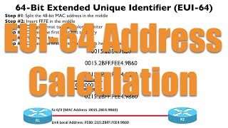 EUI64 Address Calculation  CCNA [upl. by Brendan]