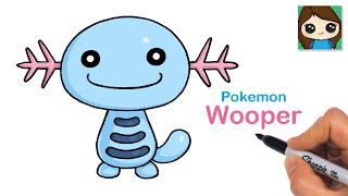 How to Draw Wooper  Pokemon [upl. by Cranford]