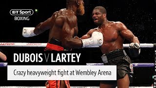 Crazy heavyweight war Daniel Dubois v Richard Lartey full fight [upl. by Zavras]