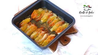 FIORI DI ZUCCA RIPIENI al FORNO Ricetta facile veloce e sfiziosa  RICETTE DI GABRI [upl. by Othe]