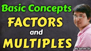 Factor And Multiple Concept  Factor and Multiples Class 4 in Hindi  by Sarver Sir [upl. by Sandberg934]