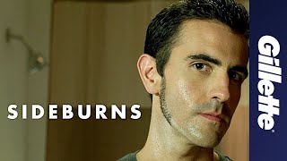 Sideburn Styles How to Shave Classic Sideburns  Gillette [upl. by Idoux768]