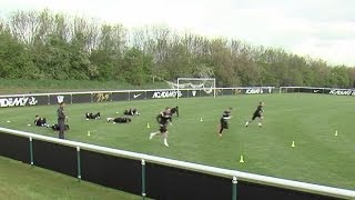 How to improve endurance and core strength  Soccer training drill  Nike Academy [upl. by Orly632]