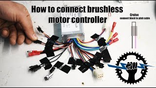 How to connect brushless motor controller wires 250W 36V Wire assemblies [upl. by Matthaus714]