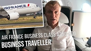 REVIEW Air France Business Class A350900  Business Traveller [upl. by Imuya]