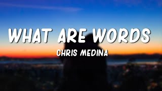 What Are Words  Chris Medina Lyrics [upl. by Nisior]