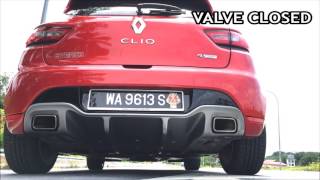 EVERCO Valvetronic Exhaust system Renault CLIO 4 RS 200 [upl. by Nalod]