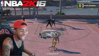 EXPOSING TRASH TALKERS AT THE PARK NBA 2K16 [upl. by Sparkie]