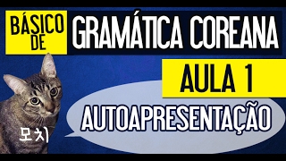 Básico de Gramática Coreana Aula 1  Autoapresentação  Prof Aileen do Coreano Online [upl. by Gunar]