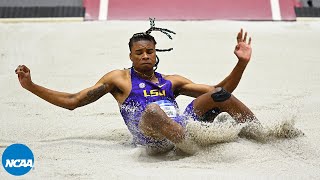 JuVaughn Harrisons historic long jump wows announcers  eventually [upl. by Toft]