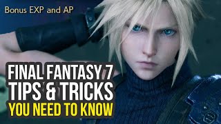 Final Fantasy 7 Remake Tips And Tricks I Wish I Knew Earlier FF7 Remake Tips And Tricks [upl. by Kcirdled]