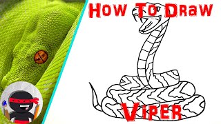 How To Draw a Viper  Easy Step By Step Tutorials For Beginners [upl. by Coray]