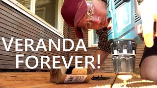 How To Build A Wooden Veranda DIY  The Do Over  I WILL TRY [upl. by Yelrebma741]