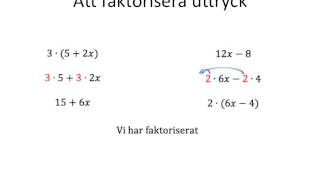 Att faktorisera [upl. by Davida321]