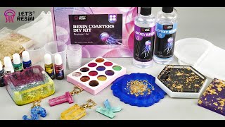 LETS RESIN Resin Starter Kits Resin Crafts Tutorial for Beginner [upl. by Aisad]