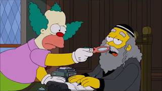 The Simpsons Rabbi Hyman Krustofsky Death scene  Funeral [upl. by Airak723]