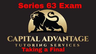 Series 63 Exam Taking a Final BE A SAVAGE [upl. by Evette195]