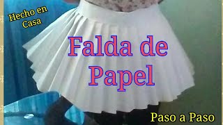 Cómo Hacer una falda de Papel [upl. by Pilihp243]