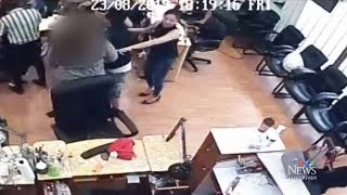 Strangers jump in after teen girl attacked at British Columbia salon [upl. by Raphael225]