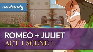 Romeo and Juliet Summary Act 1 Scene 2  Nerdstudy [upl. by Ymmaj]