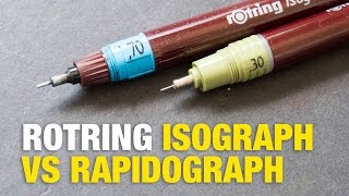 Rotring Rapidograph vs Isograph [upl. by Refennej]