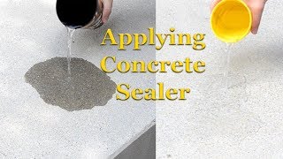 Applying Concrete Sealer  Part 3 – Sealing Concrete [upl. by Nairoc]