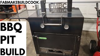 BBQ Pit Build From Scratch Direct Heat Cooker Chud Box Inspired [upl. by Enelrihs726]