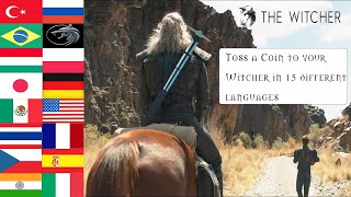 Toss a Coin to your Witcher in 15 different languages [upl. by Cleasta]