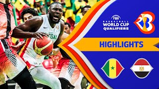 Senegal  Egypt  Basketball Highlights  FIBAWC 2023 Qualifiers [upl. by Eskill]