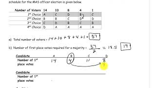 Plurality with Elimination Example 1 [upl. by Lasser]