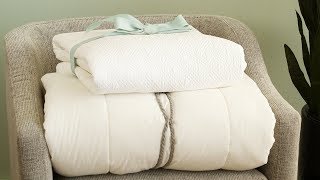 How to Fold a Comforter  Martha Stewart [upl. by Ziguard510]