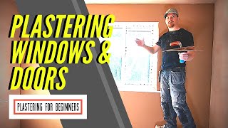 Plaster Window Walls amp Plastering Around Door Frames TIPS amp TRICKS [upl. by Euqinobe]