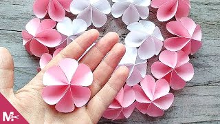 ► Cómo hacer una FLOR DE PAPEL en MINUTOS 😍🌸 [upl. by Iralam]