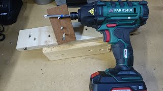 ParksideLidl 20v impact driver review  010 [upl. by Surbeck]