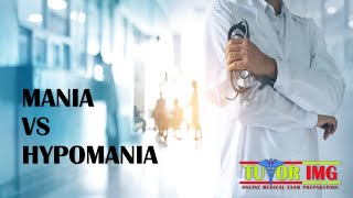 Medical Shots  Mania vs Hypomania  Tutor IMG [upl. by Icats]