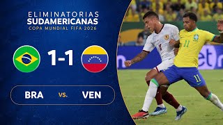 BRASIL vs VENEZUELA 11  RESUMEN  ELIMINATORIAS SUDAMERICANAS  FECHA 3 [upl. by Otrebliw]