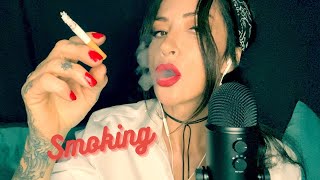 ASMR SMOKING A CIGARETTE🚬 deep inexhaleNewport Menthol REQUESTED [upl. by Neile530]