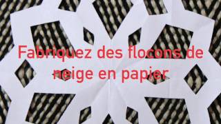 Fabriquer des flocons en papier [upl. by Ssidnac660]