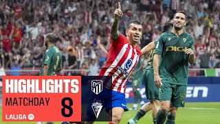 Resumen de Atlético de Madrid vs Cádiz CF 32 [upl. by Marijo39]