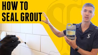 How To Seal Grout  DIY for Beginners [upl. by Nomihs]